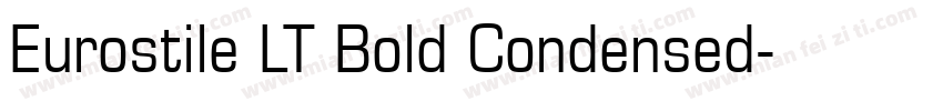 Eurostile LT Bold Condensed字体转换